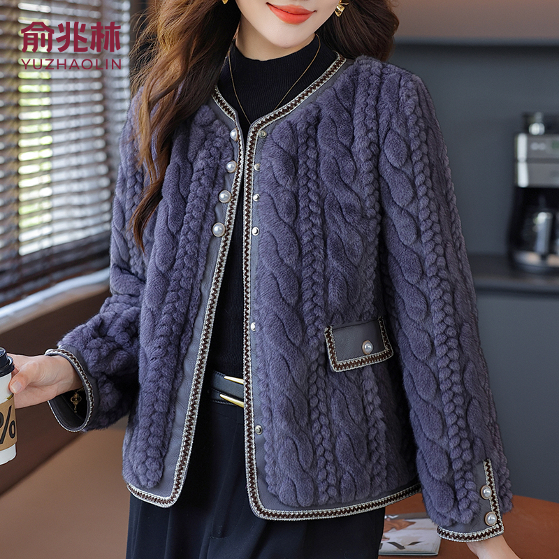 【CLOTHING/原创设计A】俞兆林常规时尚韩版加绒女士短外套