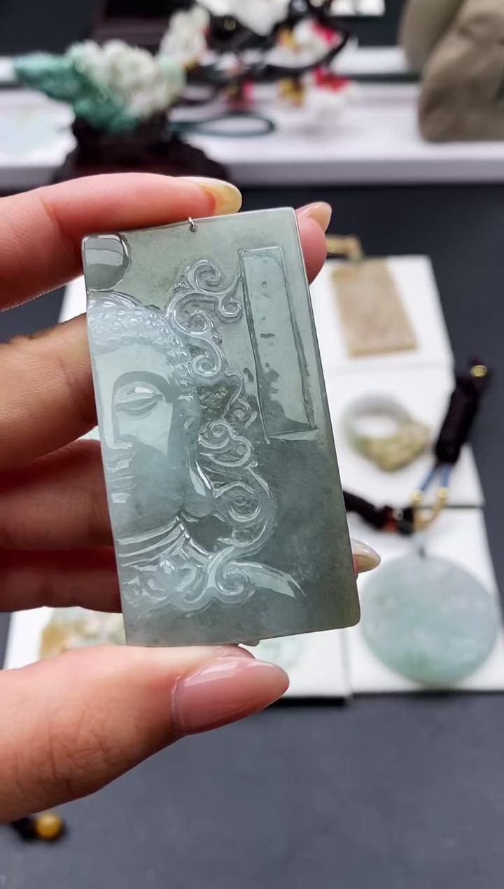 【闪购商品】翡翠颈饰未镶嵌天然缅甸A货翡翠