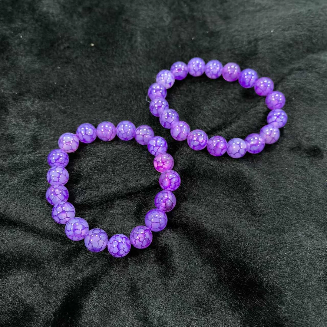 S7579【盛年珠宝】紫龙天晶玛瑙紫手串-多样性发只发一件