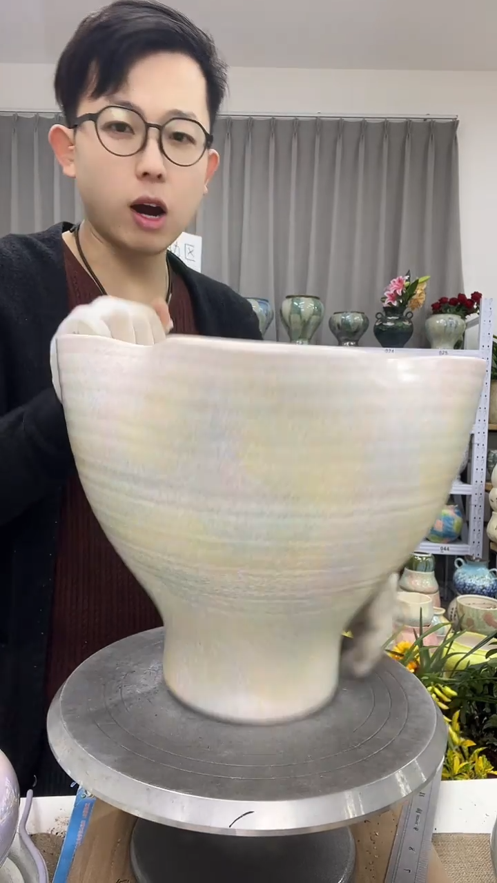 【12.10陶瓷花盆】  高度   26 口径     26
