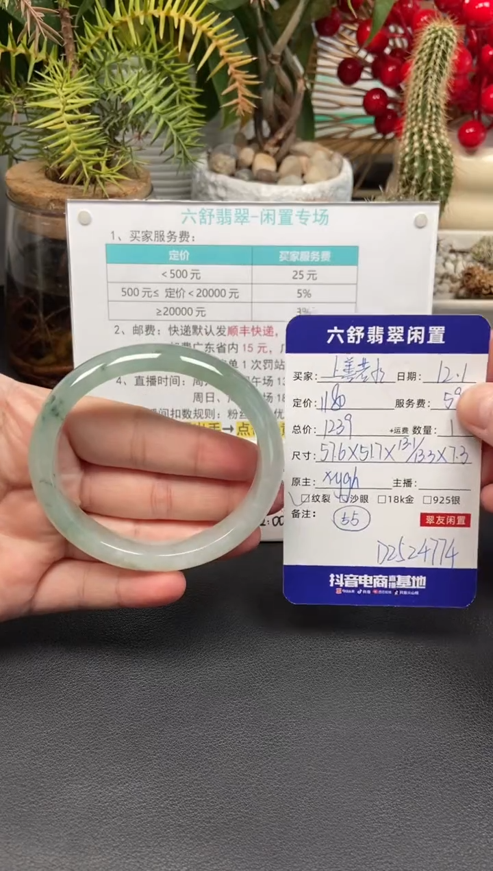 未镶嵌手镯翡翠上***@D2524774
