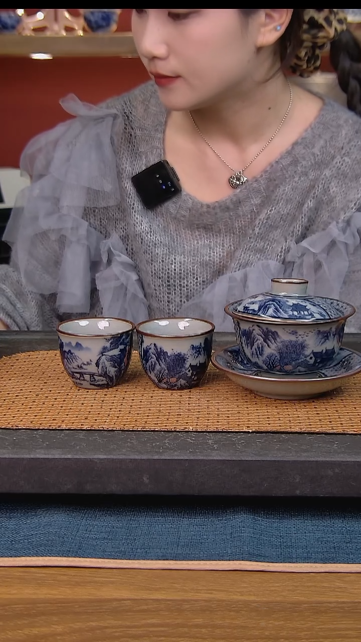 简装家用款3件套 老陶泥开片纹陶瓷茶具