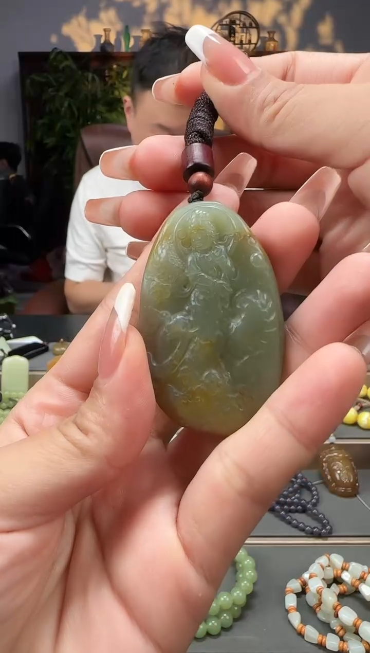 和田玉未镶嵌颈饰拍一发一多样性发货