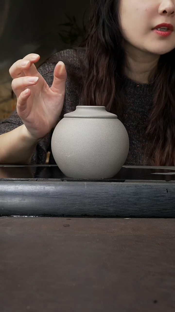 【闪购商品】紫砂茶壶青段 茶叶罐 039