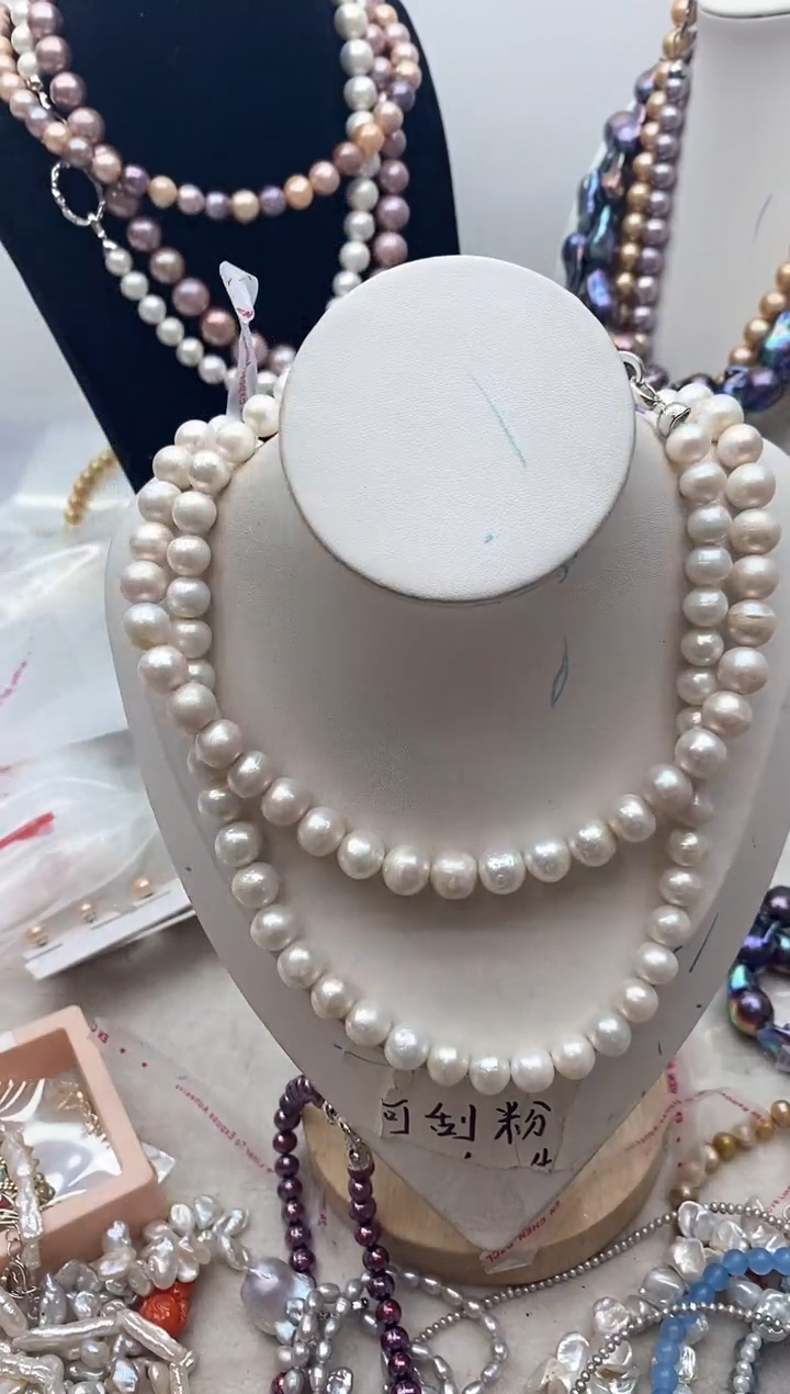 【闪购商品】淡水珍珠颈饰钛钢126