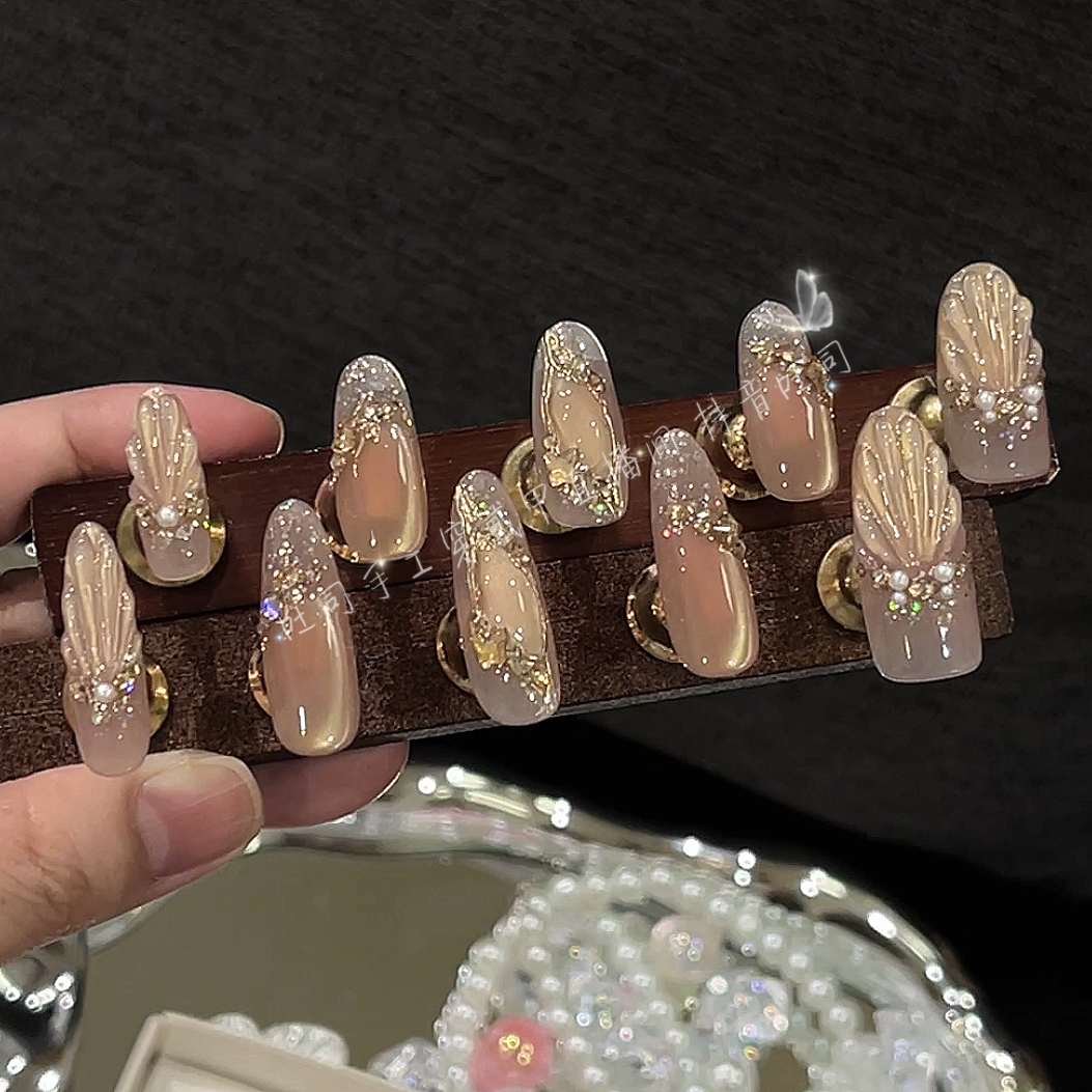 【我的楼兰】纯手工穿戴甲美甲可拆卸穿戴式持久反复使用 a