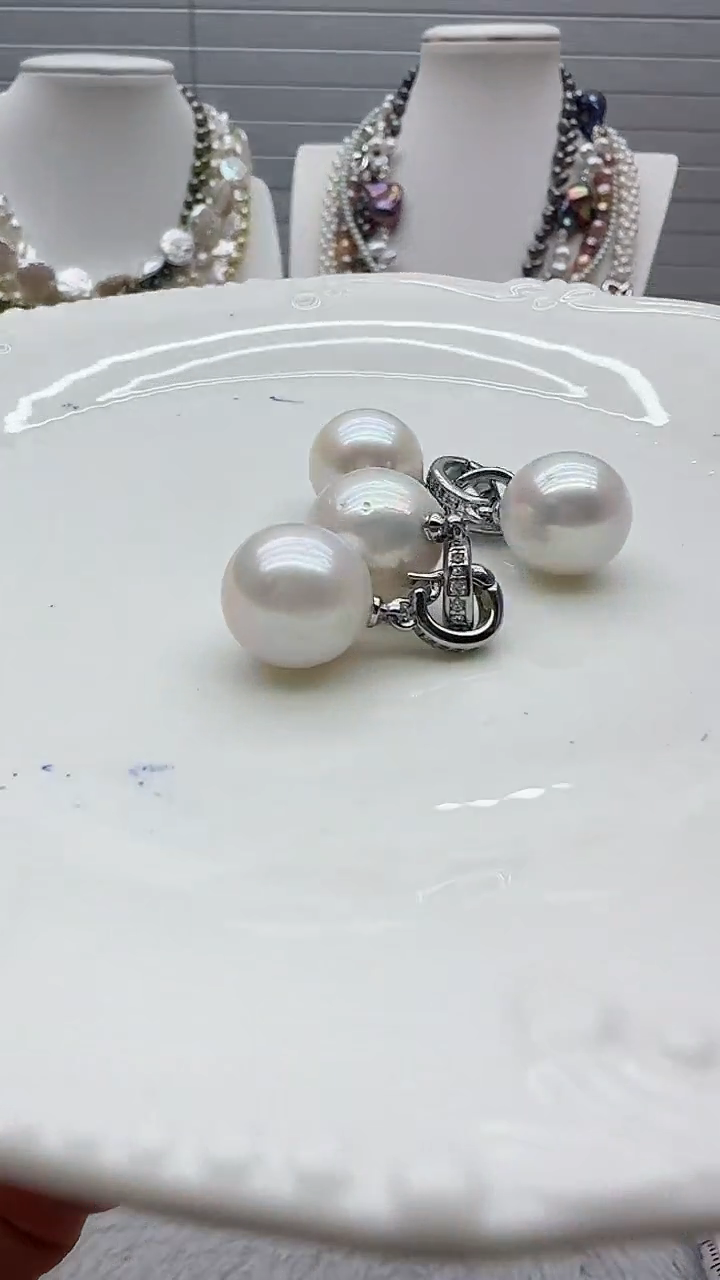 【闪购商品】淡水珍珠吊坠(不含链)银S925镶嵌13