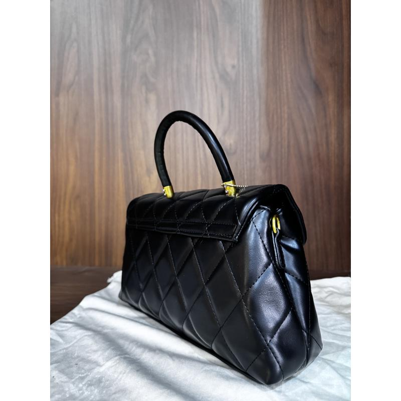 HIRMRIS真皮手工包28-551121-黑 手提信阳黑色 手提V