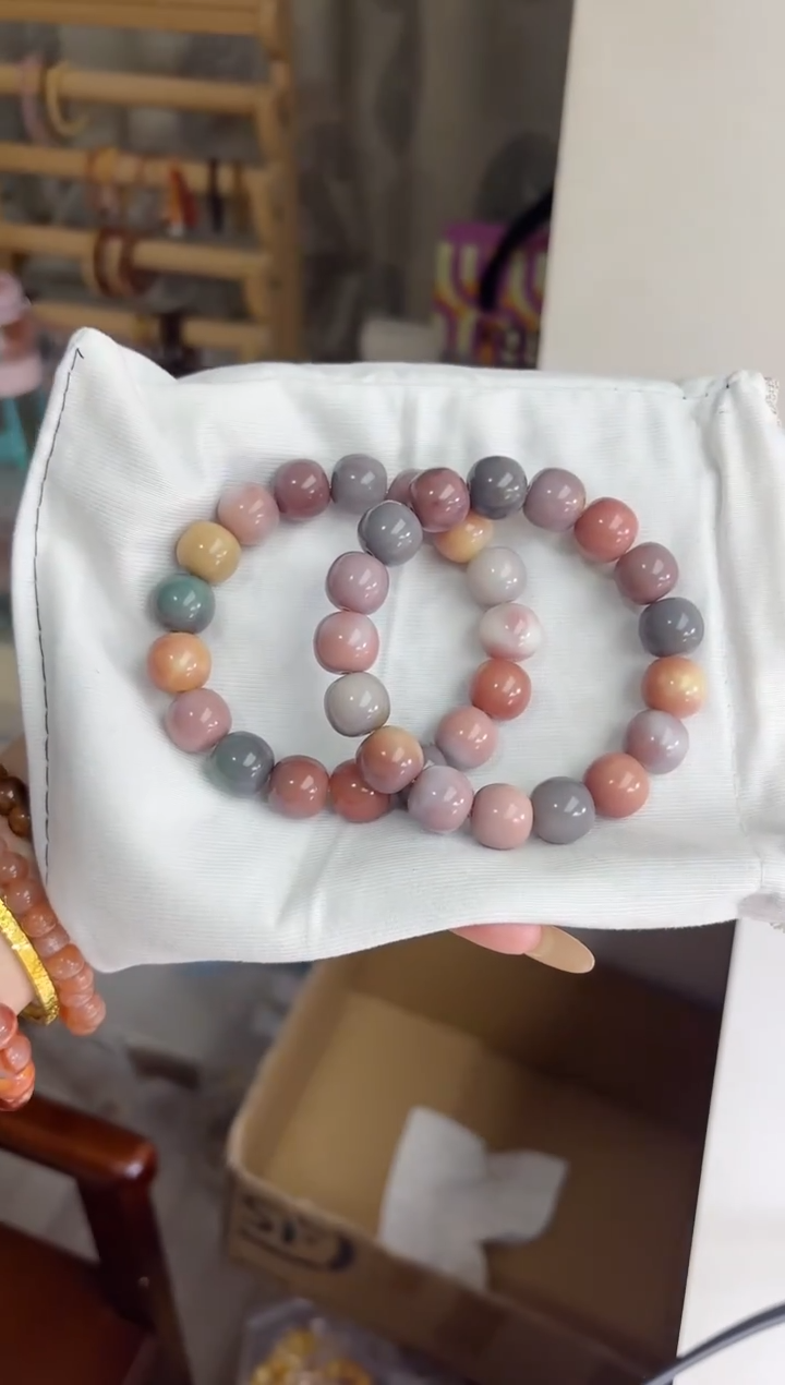 手串菩提根/象牙果沐i81玫瑰气泡玉化苹果12*14mm手串