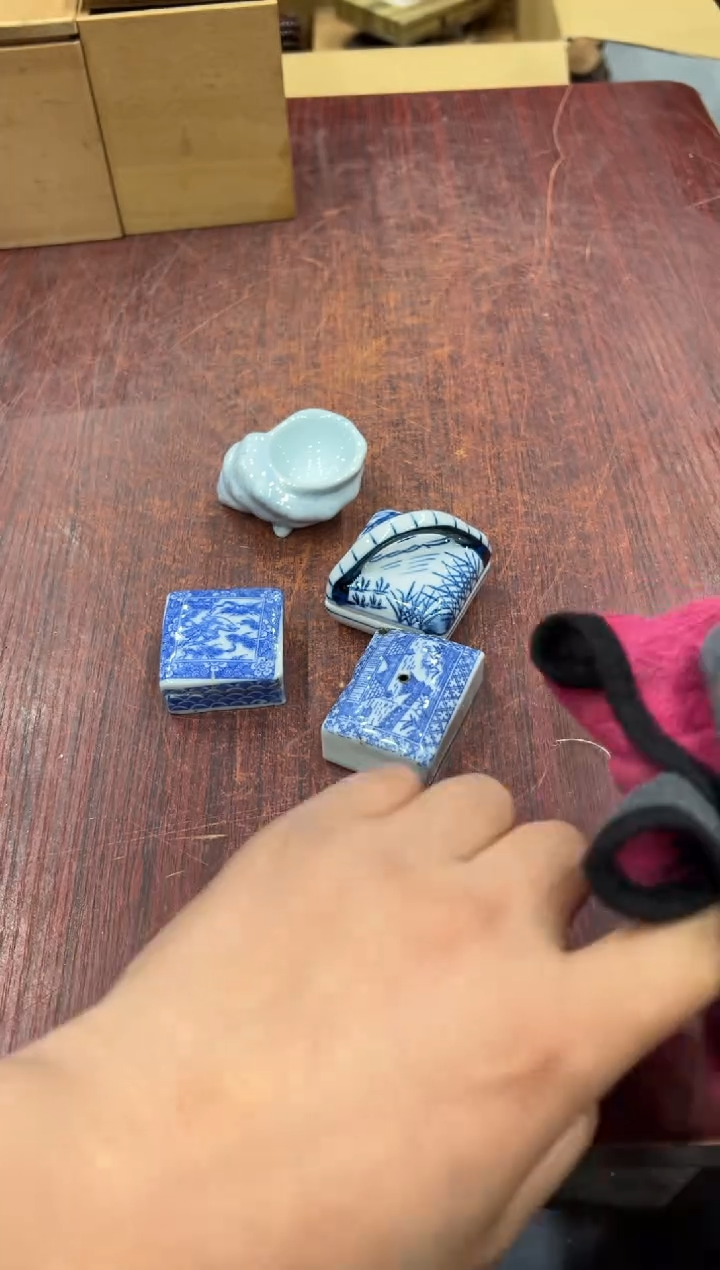 陶瓷如*小四孤品收藏茶道摆件