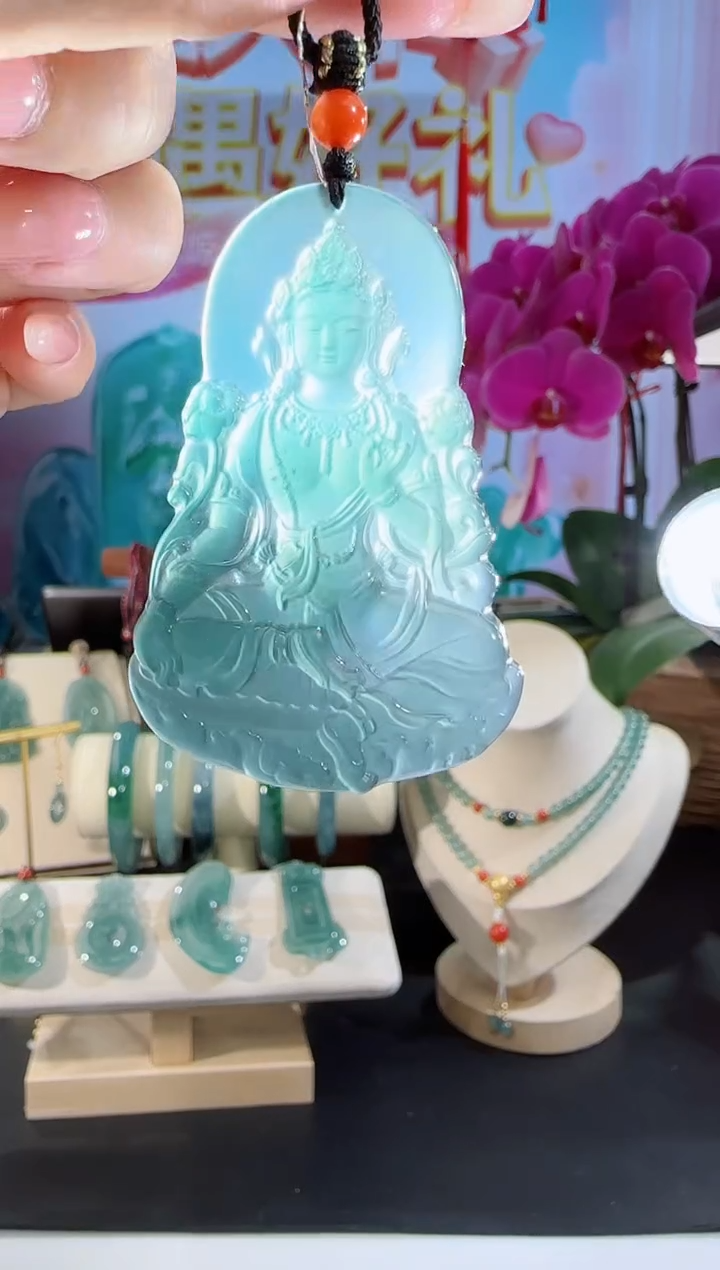 【闪购商品】翡翠吊坠(不含链)未镶嵌度母多样性发一