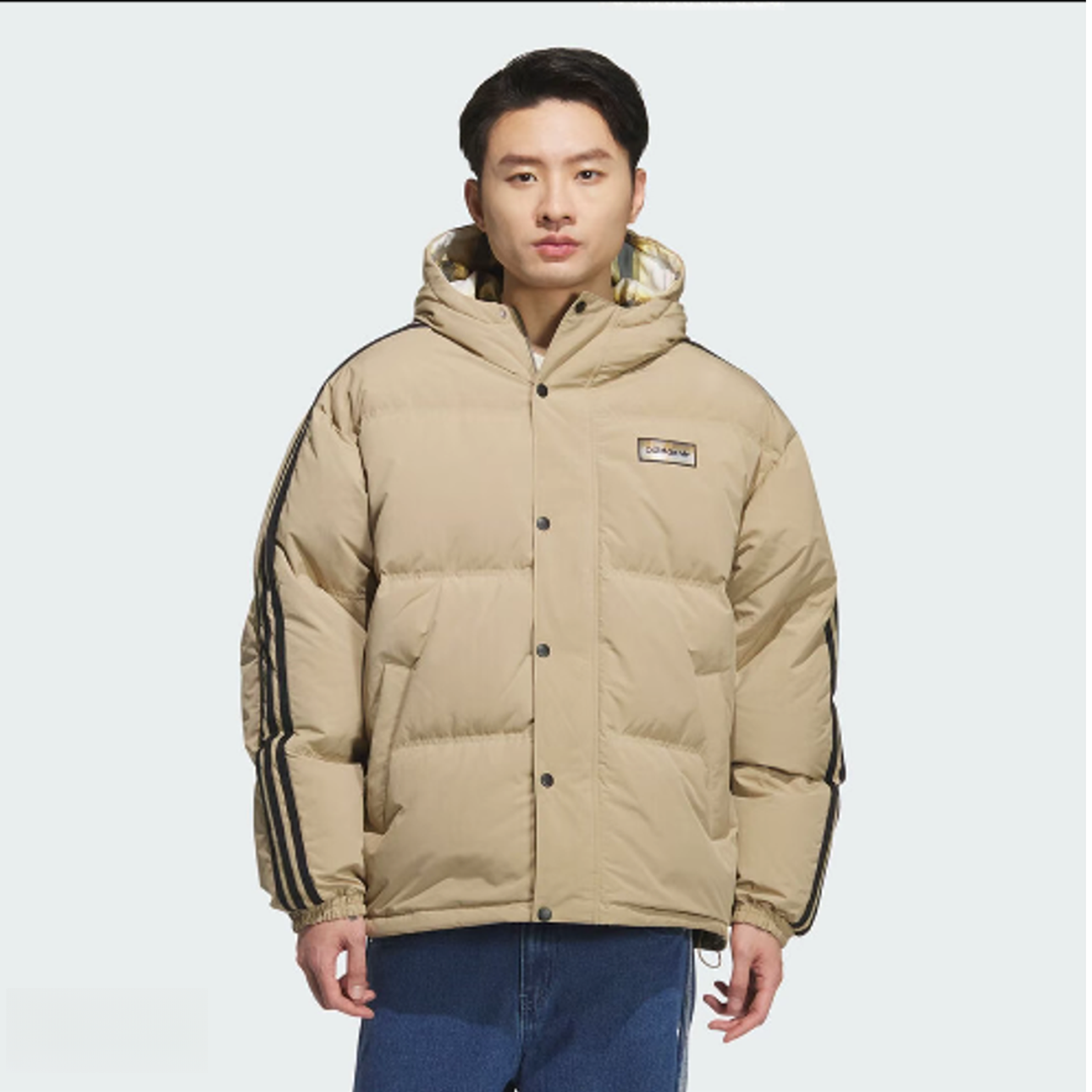 【滔搏联动】阿迪达斯三叶草双面穿运动夹克REVERSIBLE羽绒服KF9278