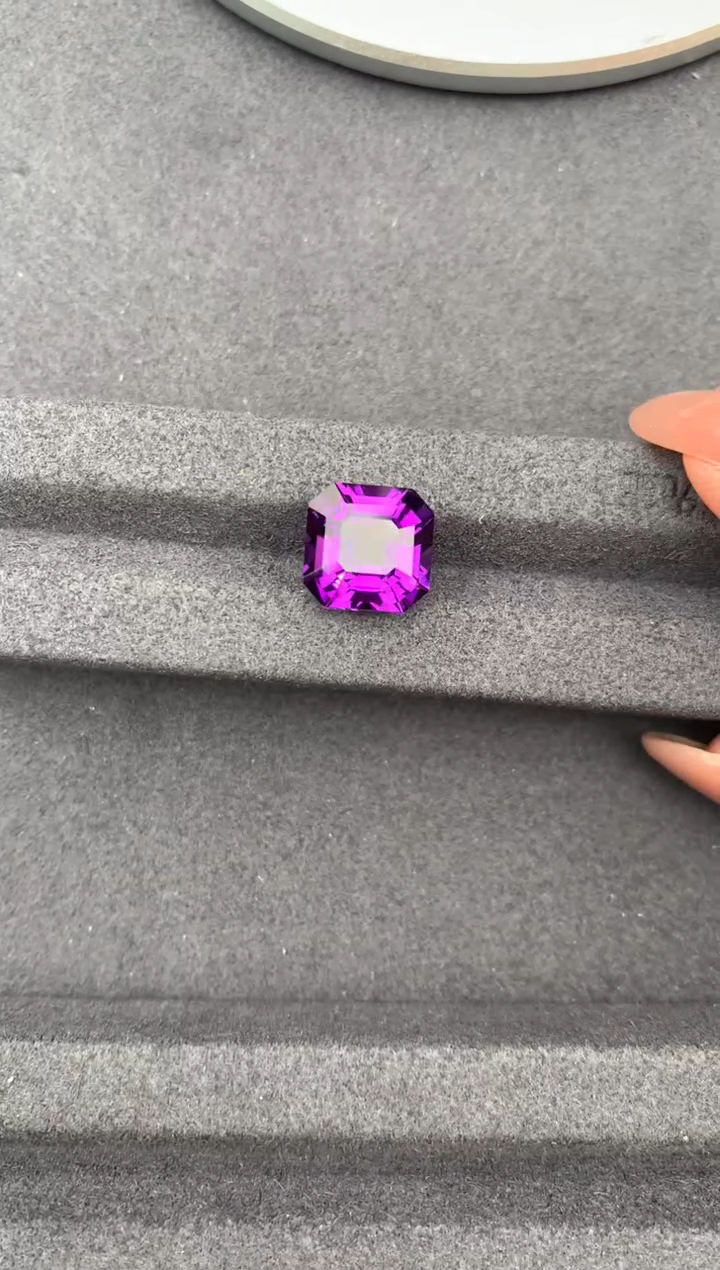 未镶嵌笔搁紫晶春***子6.3ct天然紫水晶 定制 FC