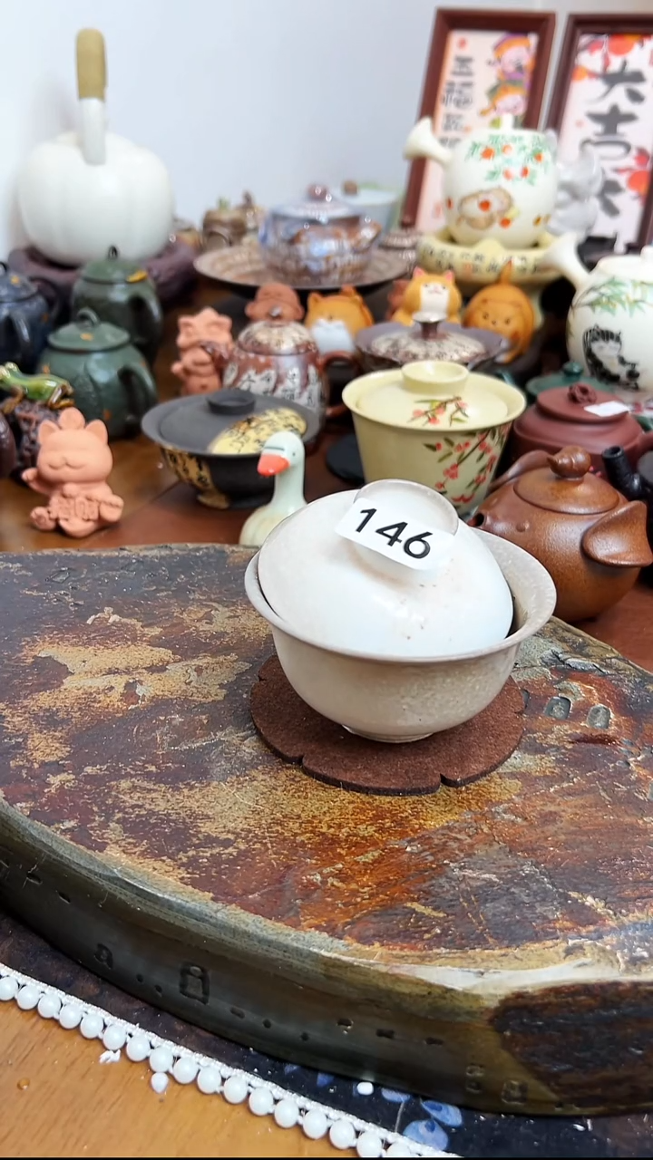  【茶瓷物语】柴烧盖碗146