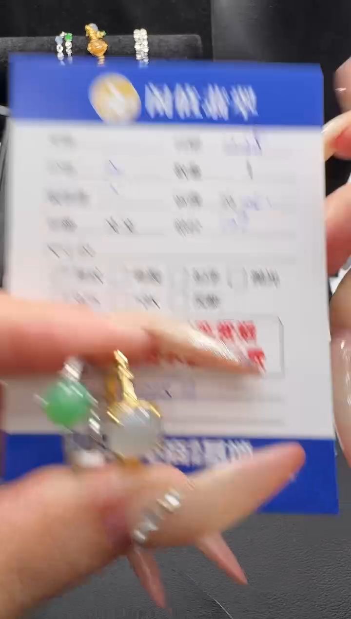 银S925镶嵌戒指翡翠翡翠戒指