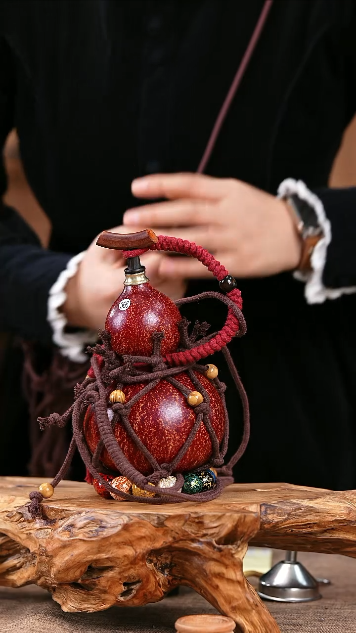 【闪购商品】366—光岳葫天然大漆酒葫芦不含漆珠