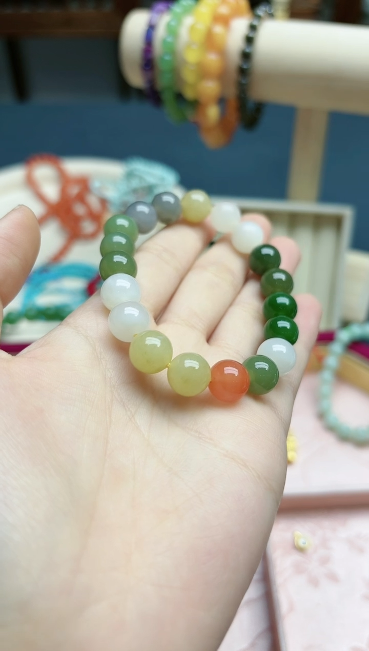 【闪购商品】和田玉手串未镶嵌和田玉多宝近10mm手串*1 TF