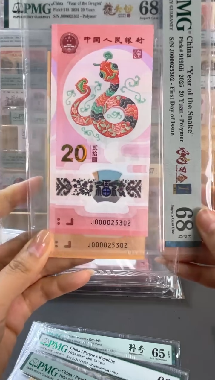 【闪购商品】龙蛇全同号 大开门PMG评级 尾302