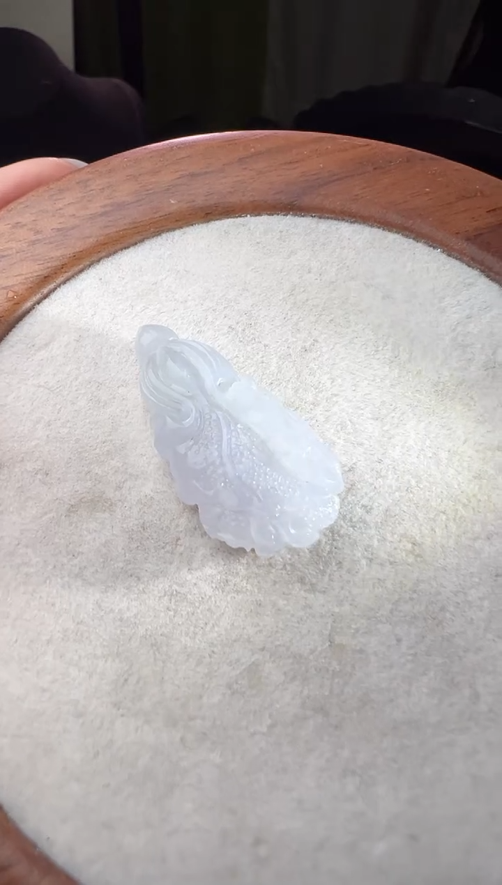 未镶嵌定制翡翠白冰白菜