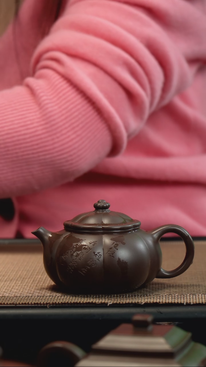 【闪购商品】紫砂茶壶老紫泥大运海棠