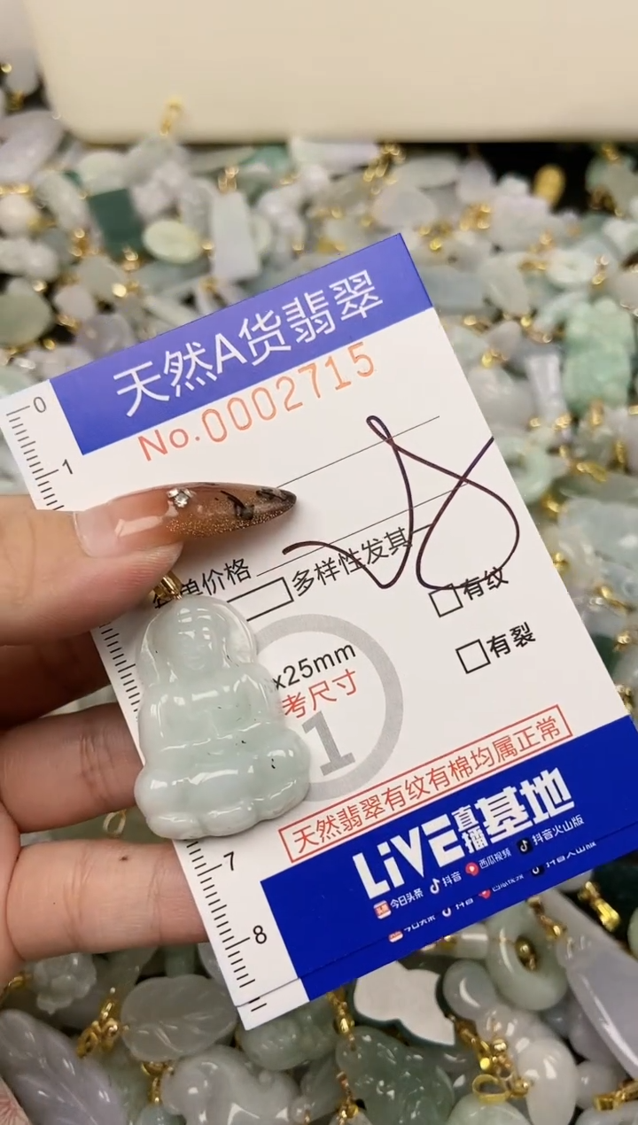 【闪购商品】翡翠颈饰未镶嵌天然A货翡翠