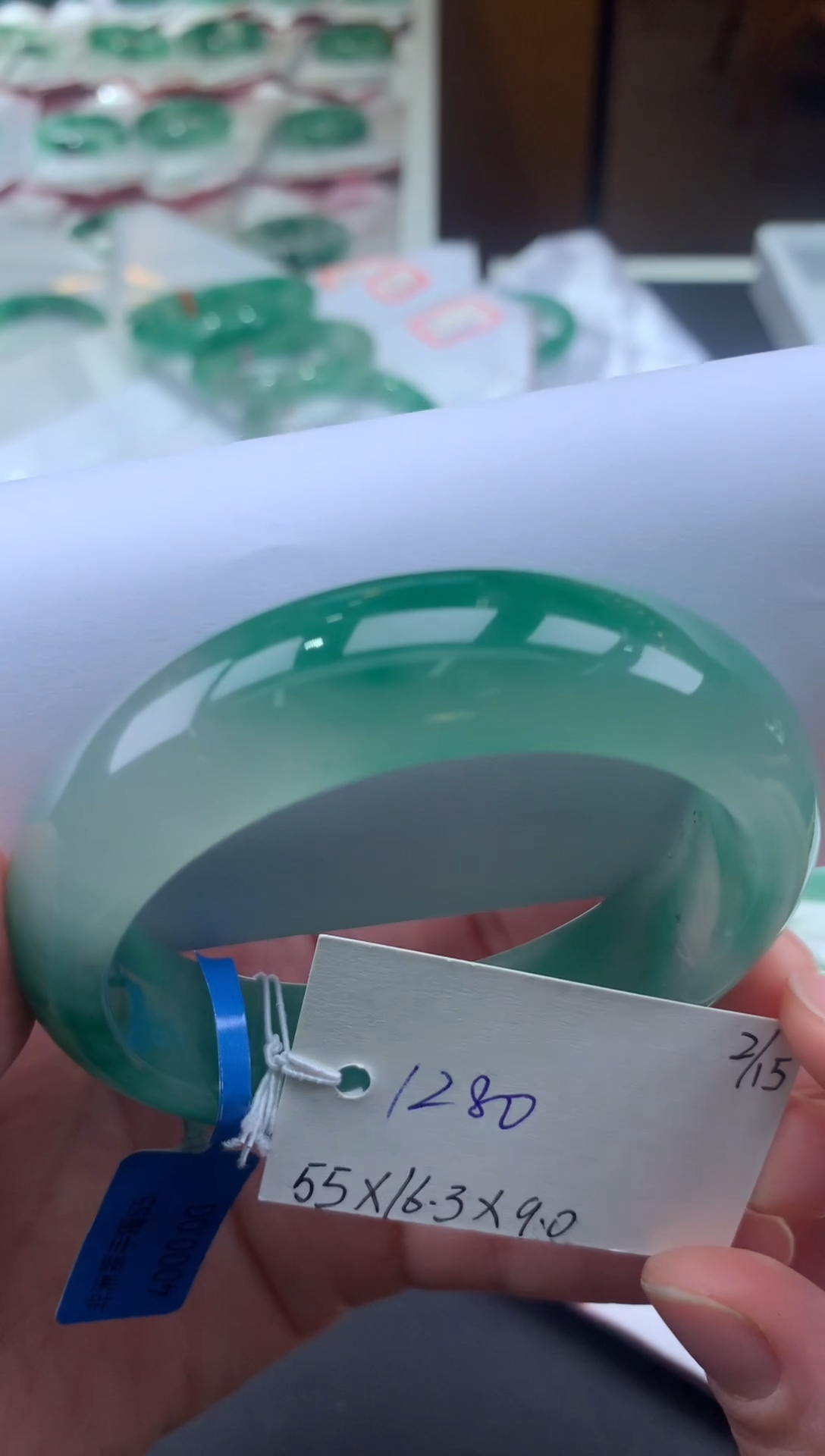 【闪购商品】石英质玉手镯未镶嵌天然玉石非洲翠手镯