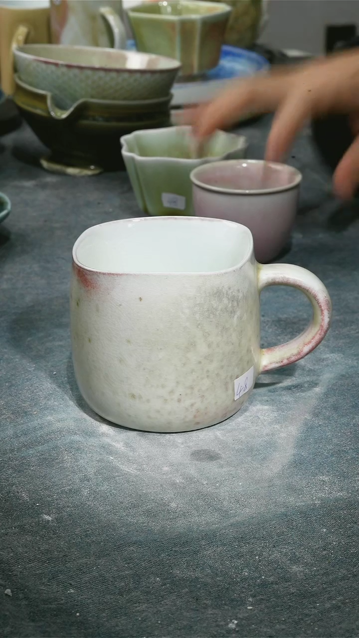 【闪购商品】碗浪鬼家釉绘柴烧杯