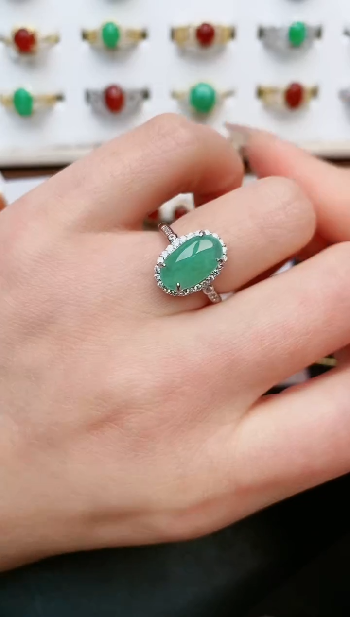【闪购商品】翡翠戒指银S925镶嵌.....