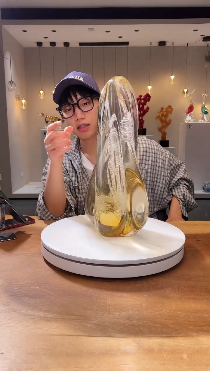 【闪购商品】茶宠巴比特美学 金色月虹摆件