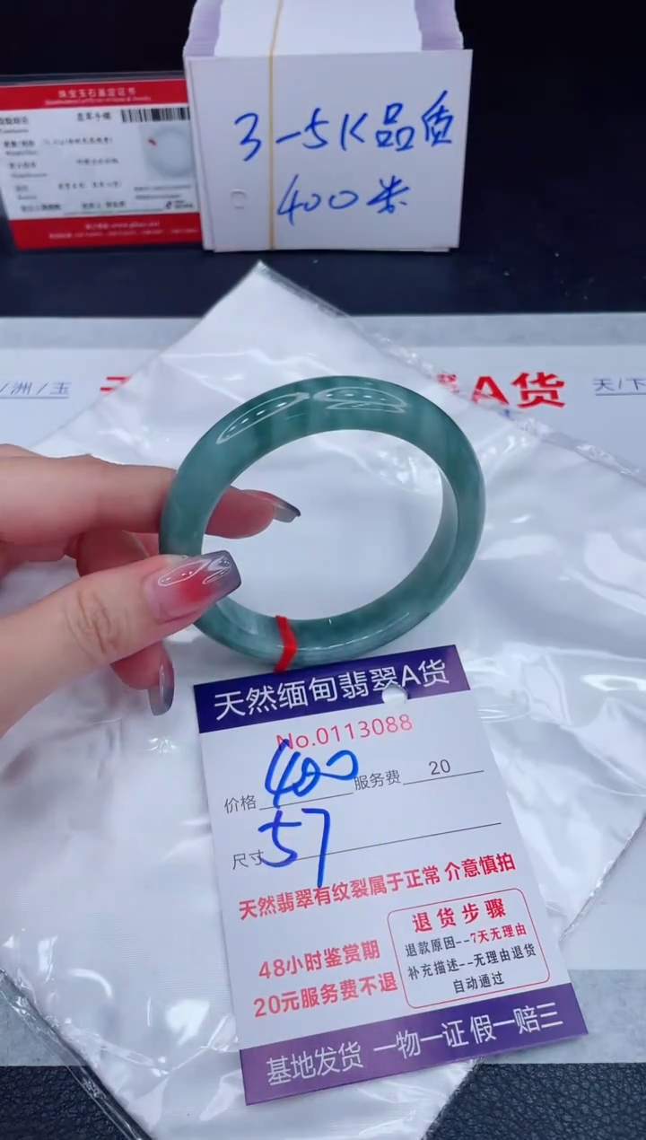 未镶嵌手镯翡翠400.00