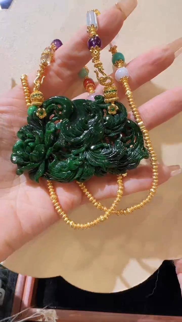 【闪购商品】翡翠颈饰未镶嵌国风