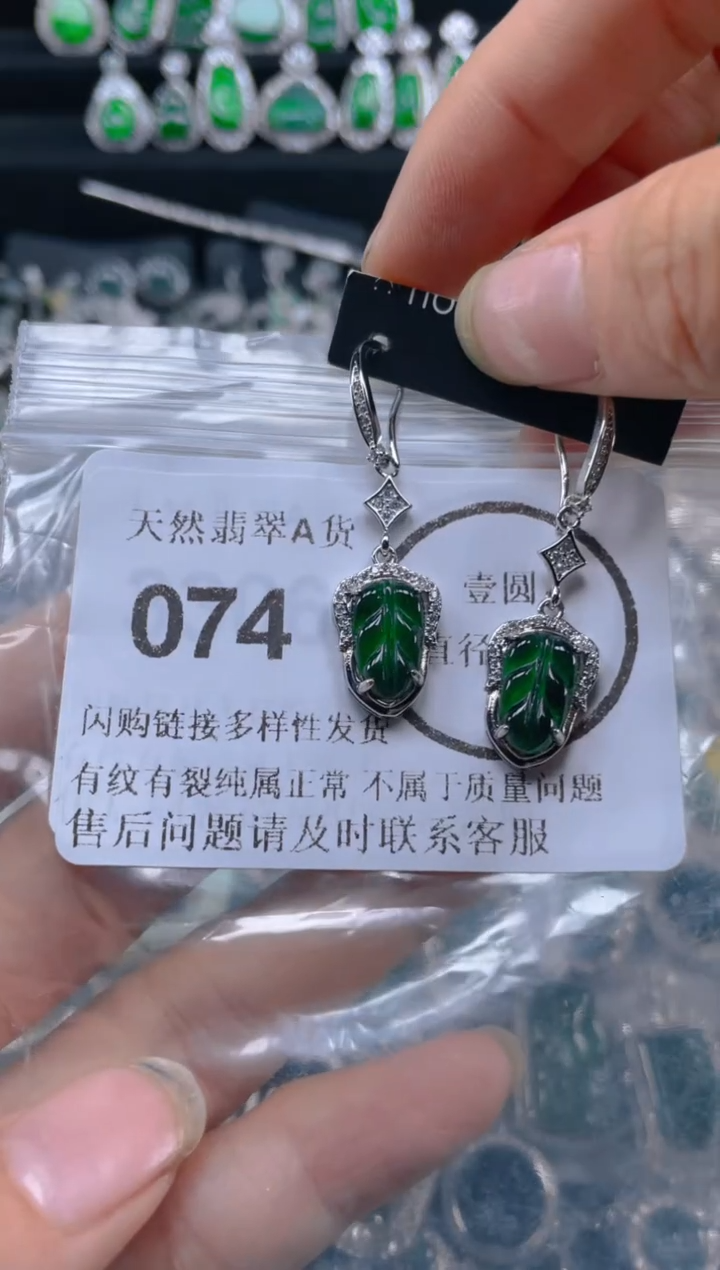 翡翠未镶嵌颈饰074