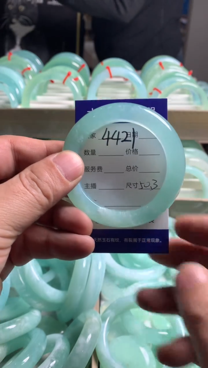 【闪购商品】蛇纹石玉手镯未镶嵌4421