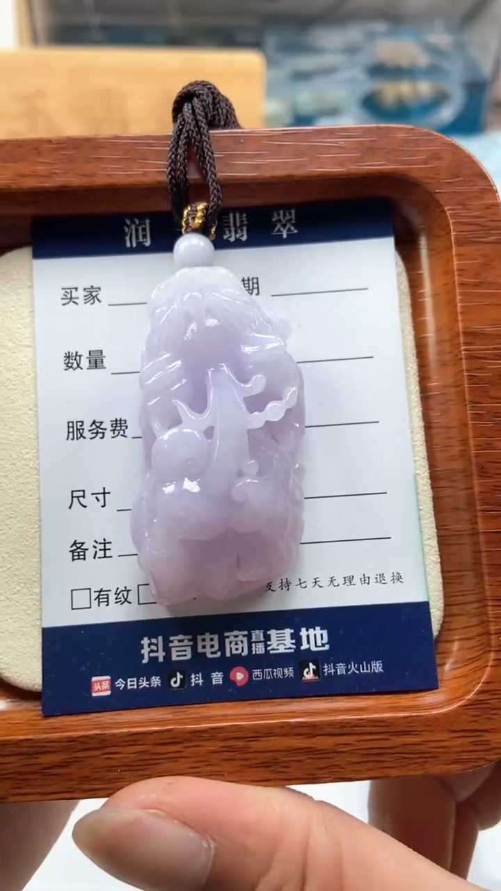 翡翠未镶嵌颈饰b****t如意貔貅