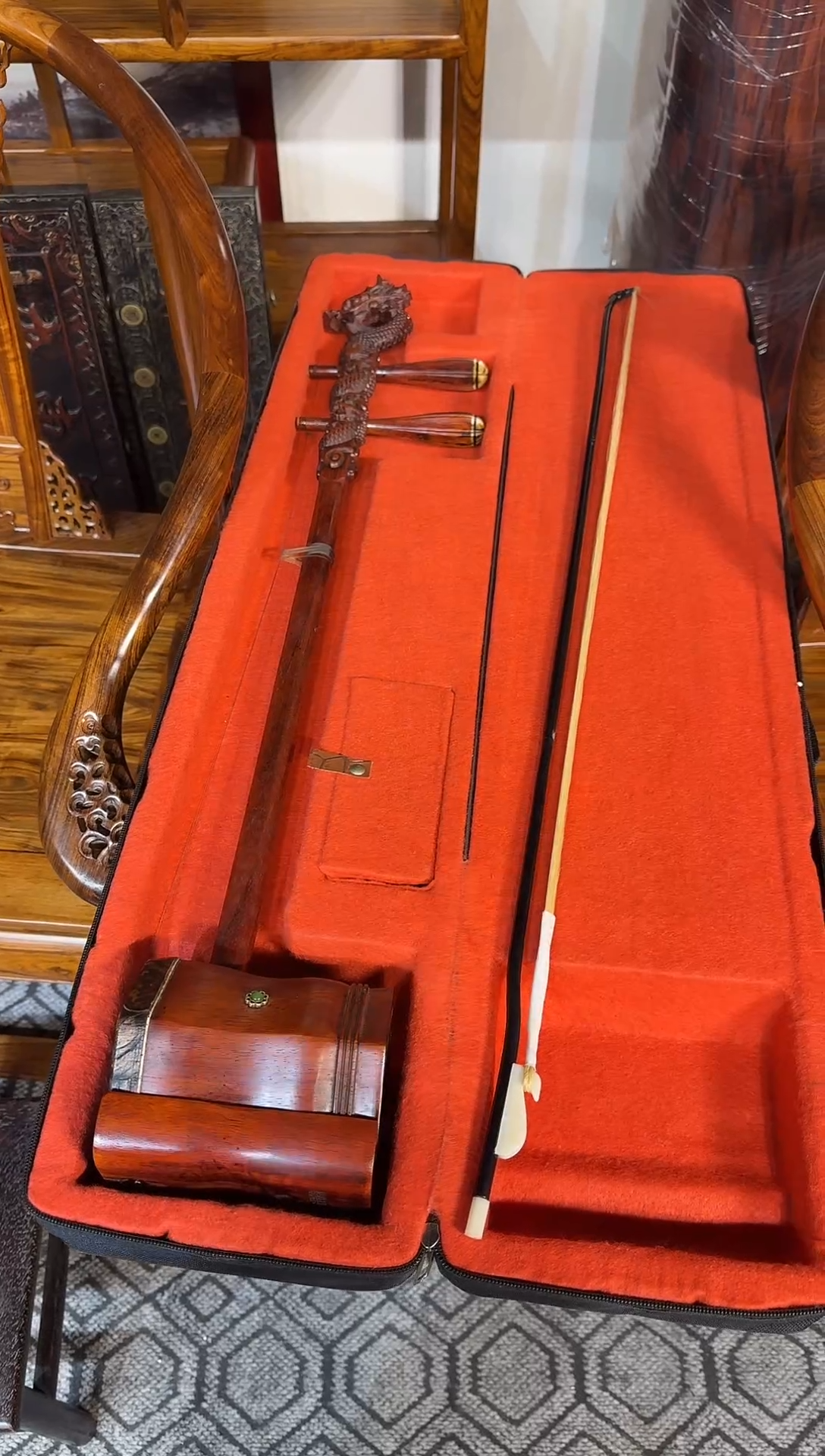 贡木紫檀龙头二胡11111111111111111