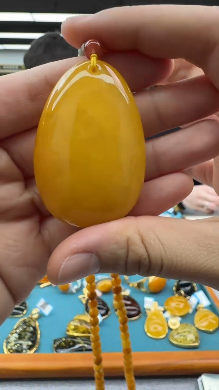 【闪购商品】琥珀颈饰未镶嵌89秒拍号