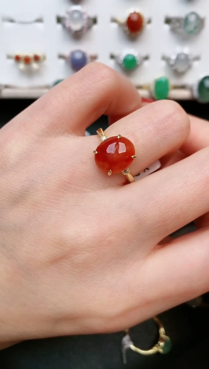 【闪购商品】翡翠戒指银S925镶嵌....