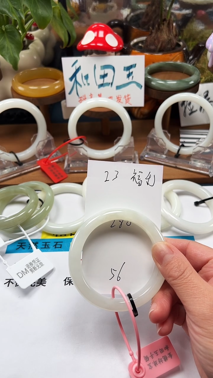 未镶嵌手镯和田玉23/圈口56福利