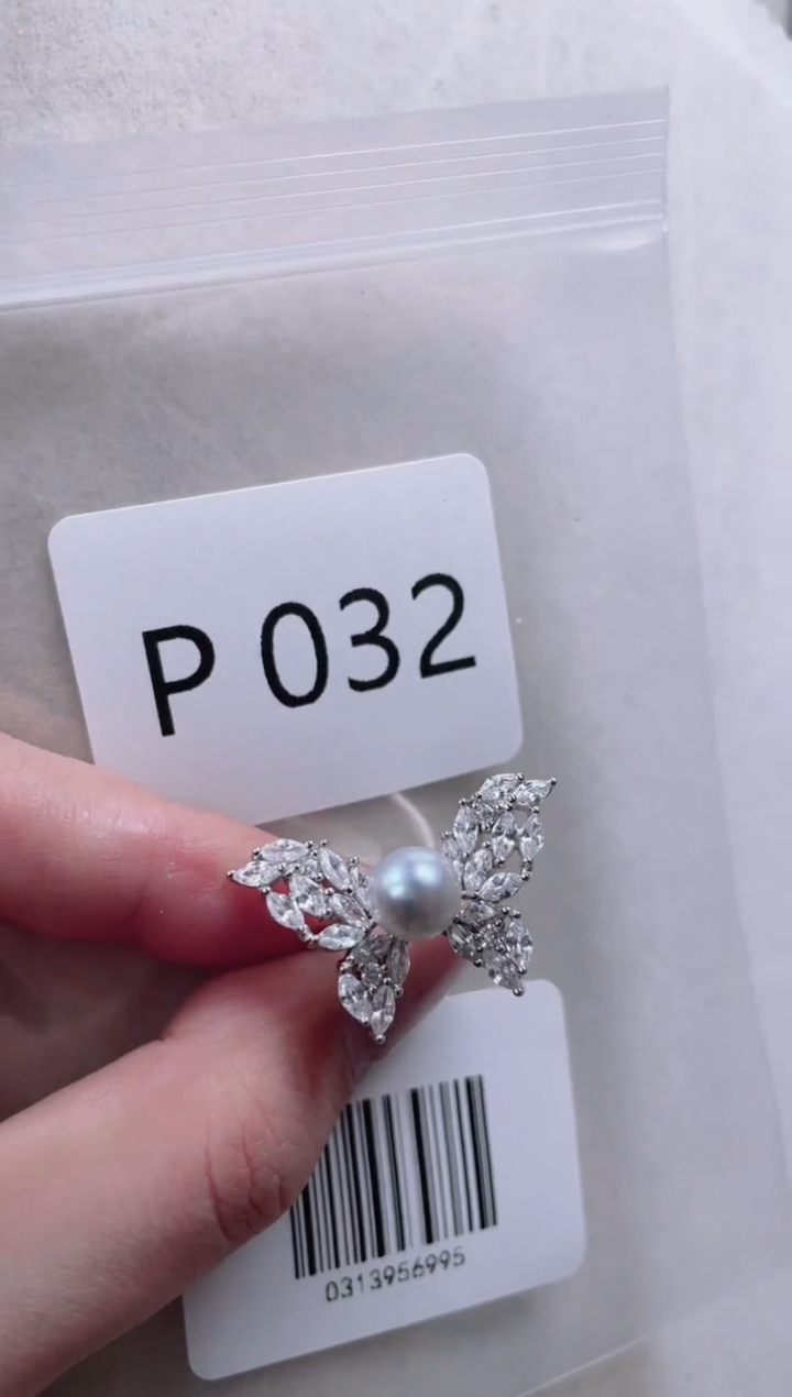 【闪购商品】海水珍珠戒指银S925镶嵌P032