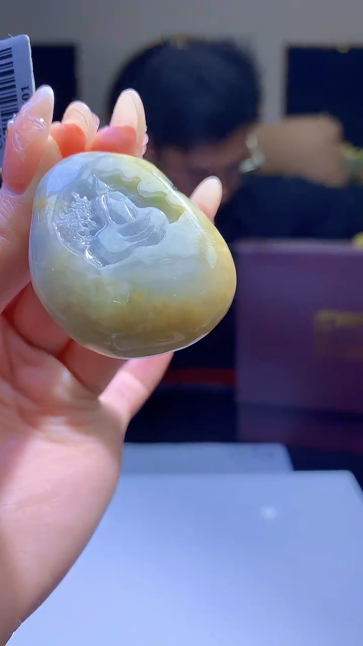 【闪购商品】定制翡翠未镶嵌8003jj-毛货挂件33