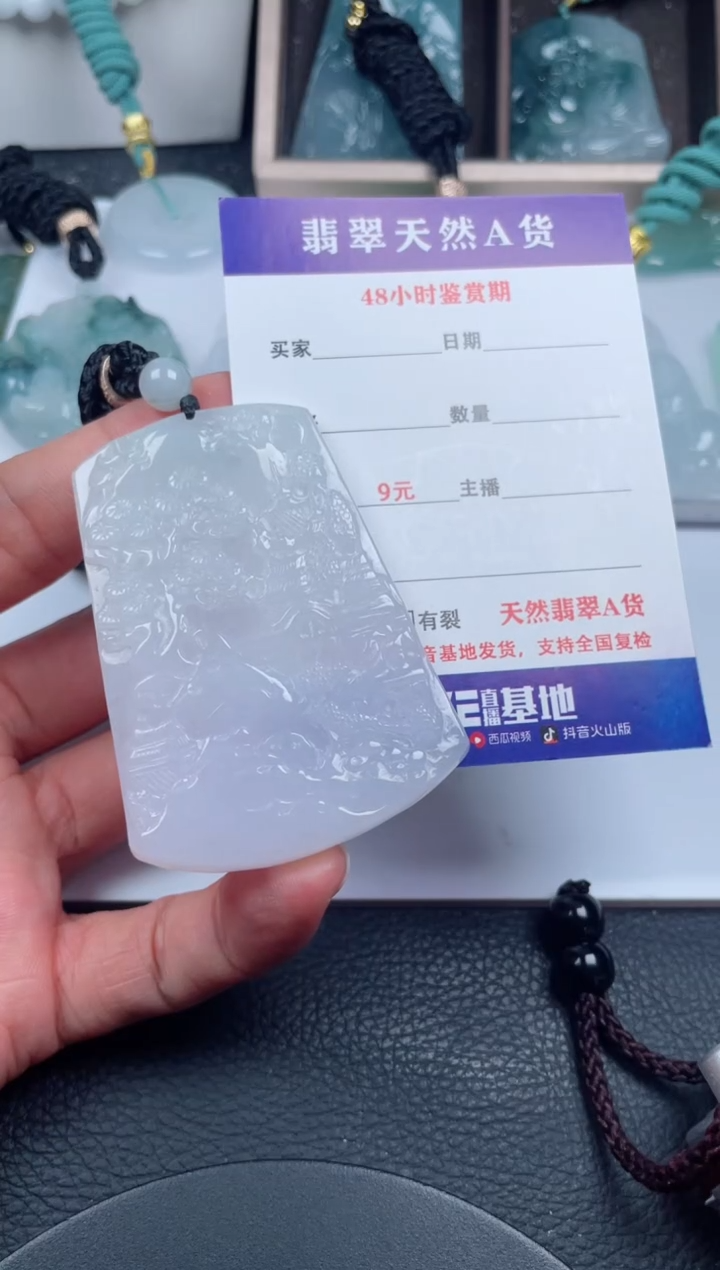 翡翠未镶嵌颈饰         