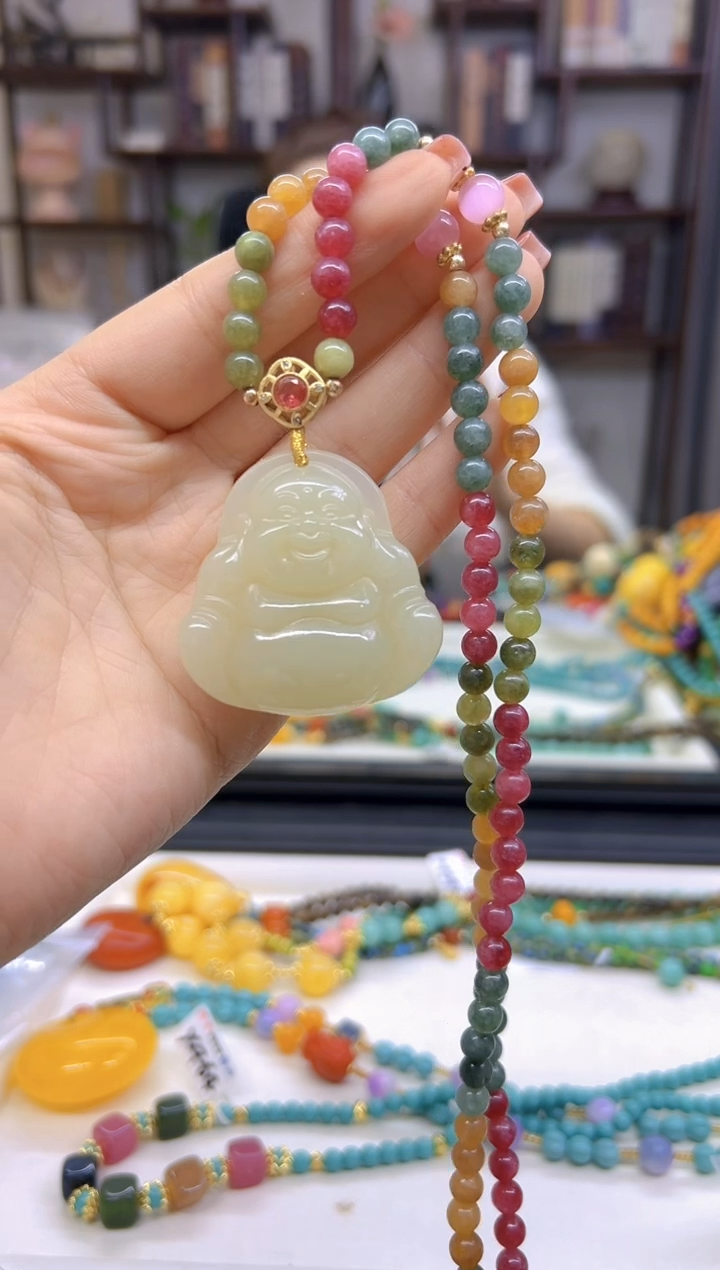 【闪购商品】和田玉毛衣链未镶嵌M214