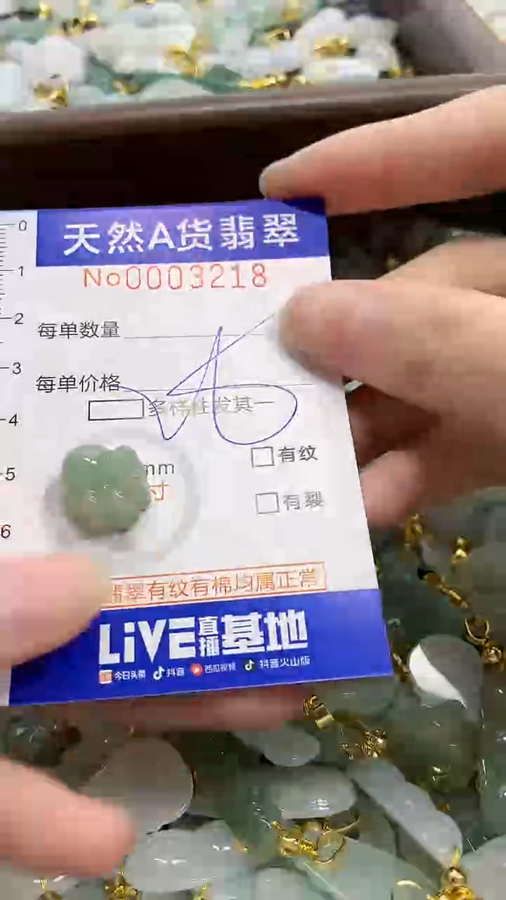 颈饰未镶嵌翡翠天然A货翡翠