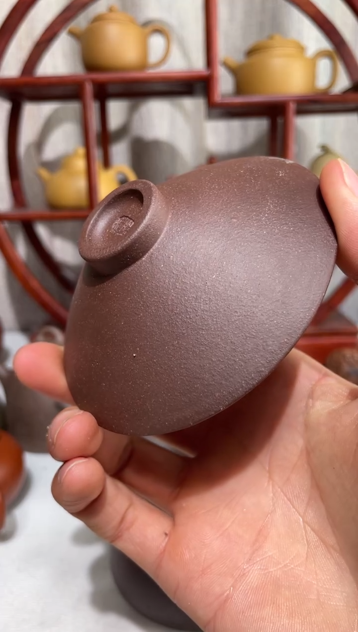 【闪购商品】紫砂茶壶千禧紫泥斗笠杯