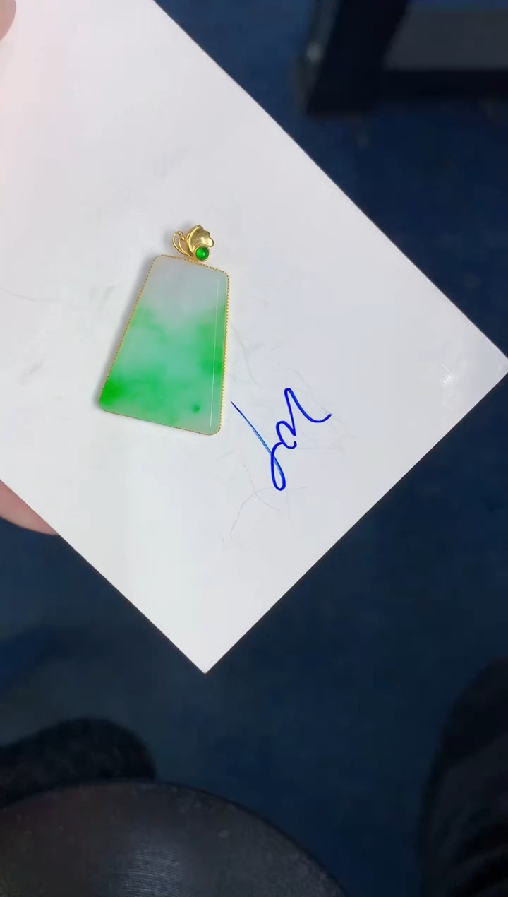 【闪购商品】翡翠颈饰18K金镶嵌000000000