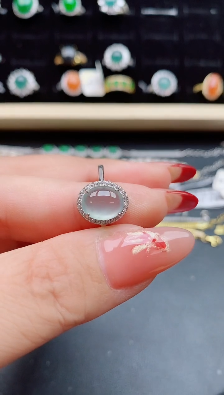 【闪购商品】翡翠戒指银S925镶嵌32112