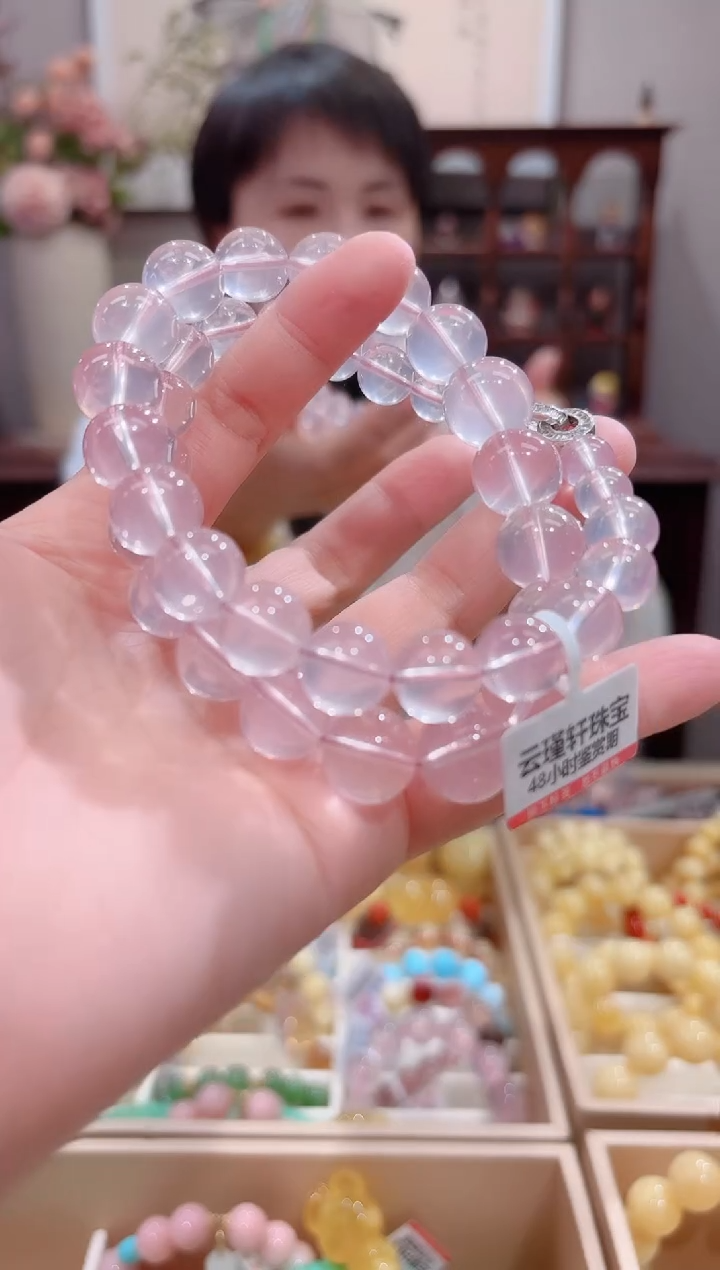 【闪购商品】水晶颈饰未镶嵌设计款珠串14.2/8