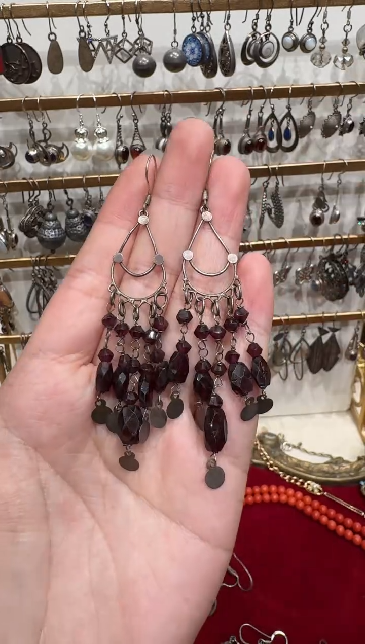 非金属无老银耳饰