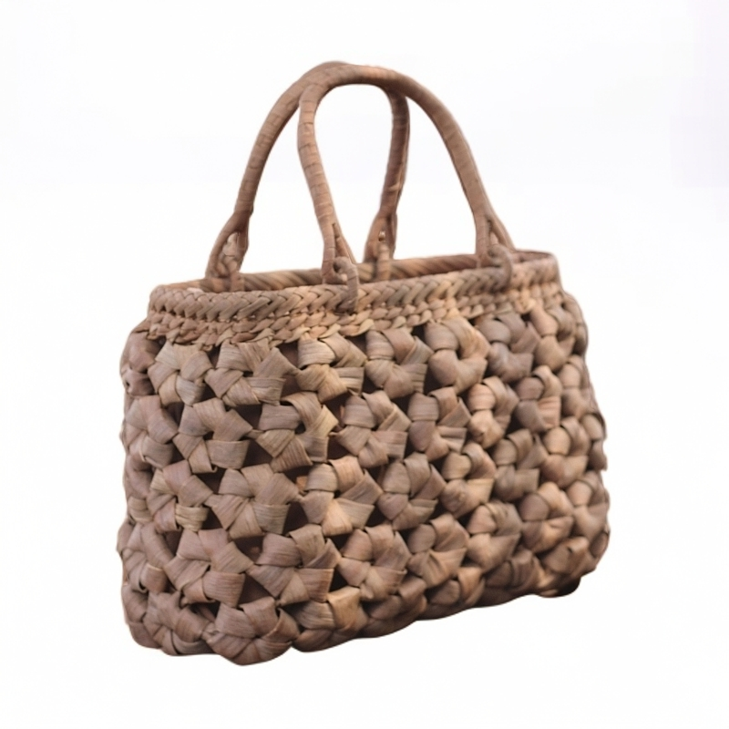 葡萄曜「福建非遗手工藤编包」宽藤大六角编织包包