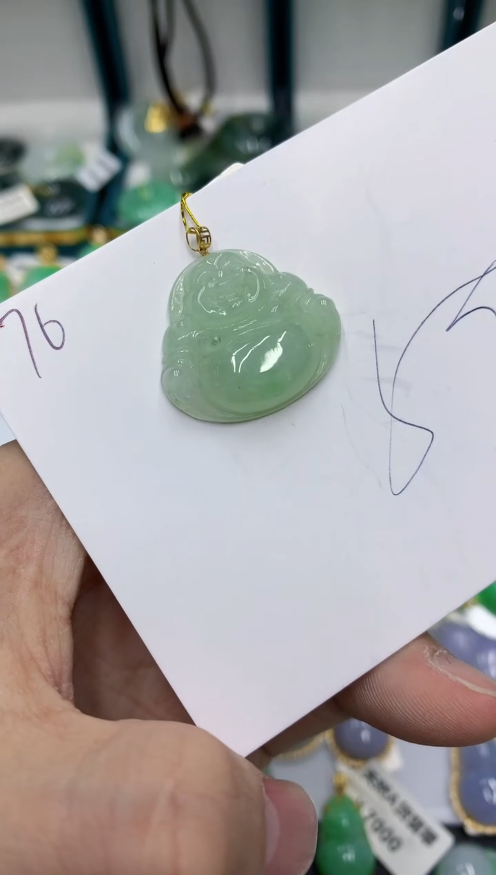 【闪购商品】翡翠颈饰18K金镶嵌号链接111111